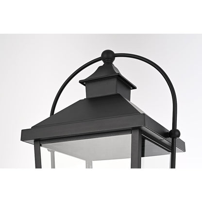 Luz 27 inch Outdoor Post light in Black