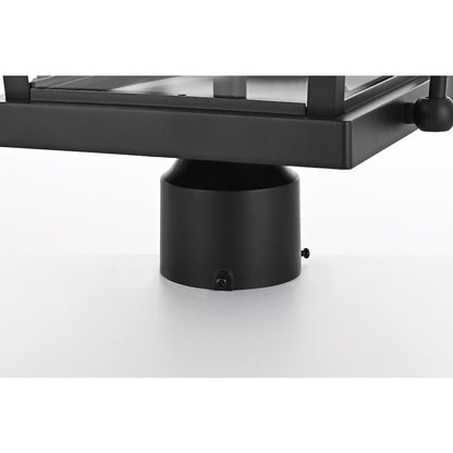 Luz 27 inch Outdoor Post light in Black