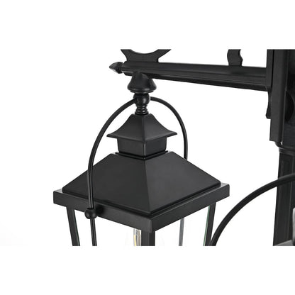 Luz 84 inch Outdoor Post light with pole in Black