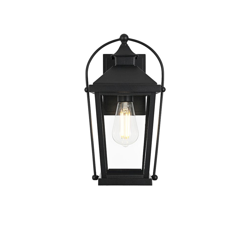 Luz 14 inch Outdoor Wall sconce in Black