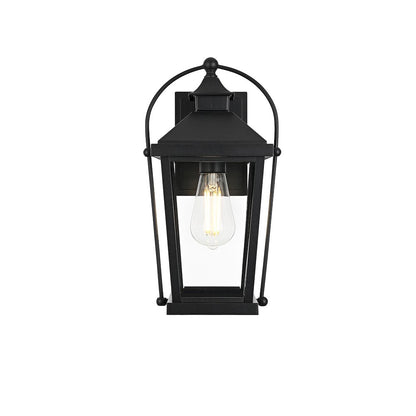 Luz 14 inch Outdoor Wall sconce in Black