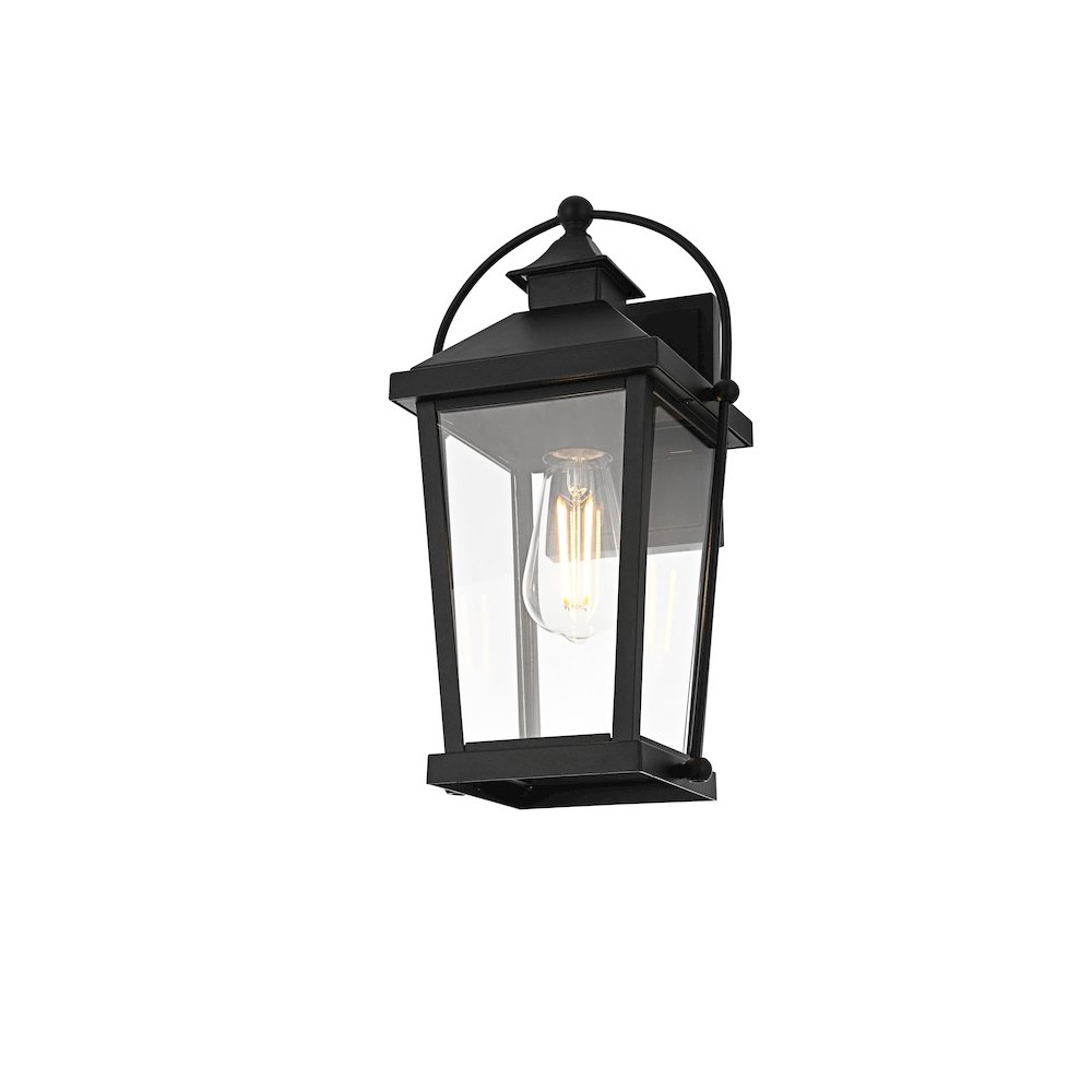 Luz 14 inch Outdoor Wall sconce in Black