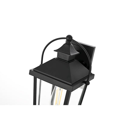Luz 14 inch Outdoor Wall sconce in Black