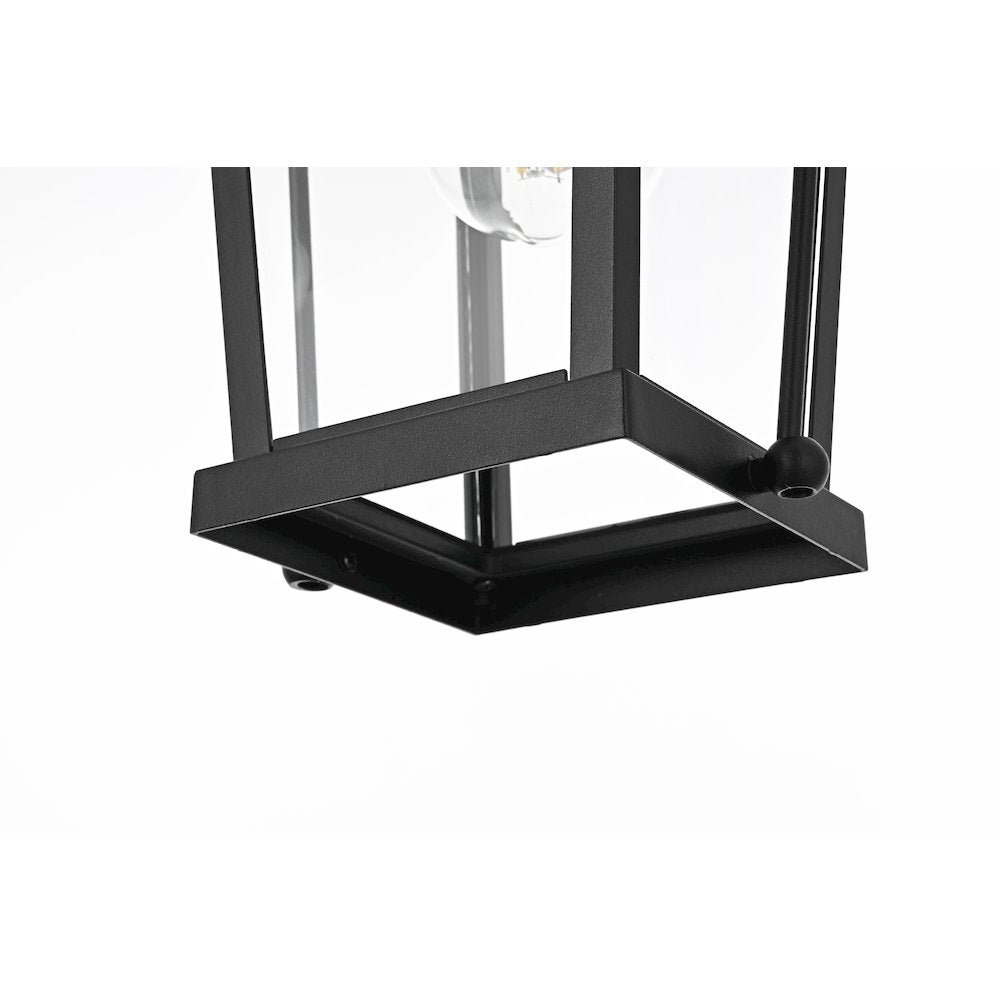 Luz 14 inch Outdoor Wall sconce in Black