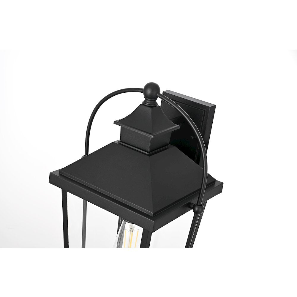 Luz 20 inch Outdoor Wall sconce in Black