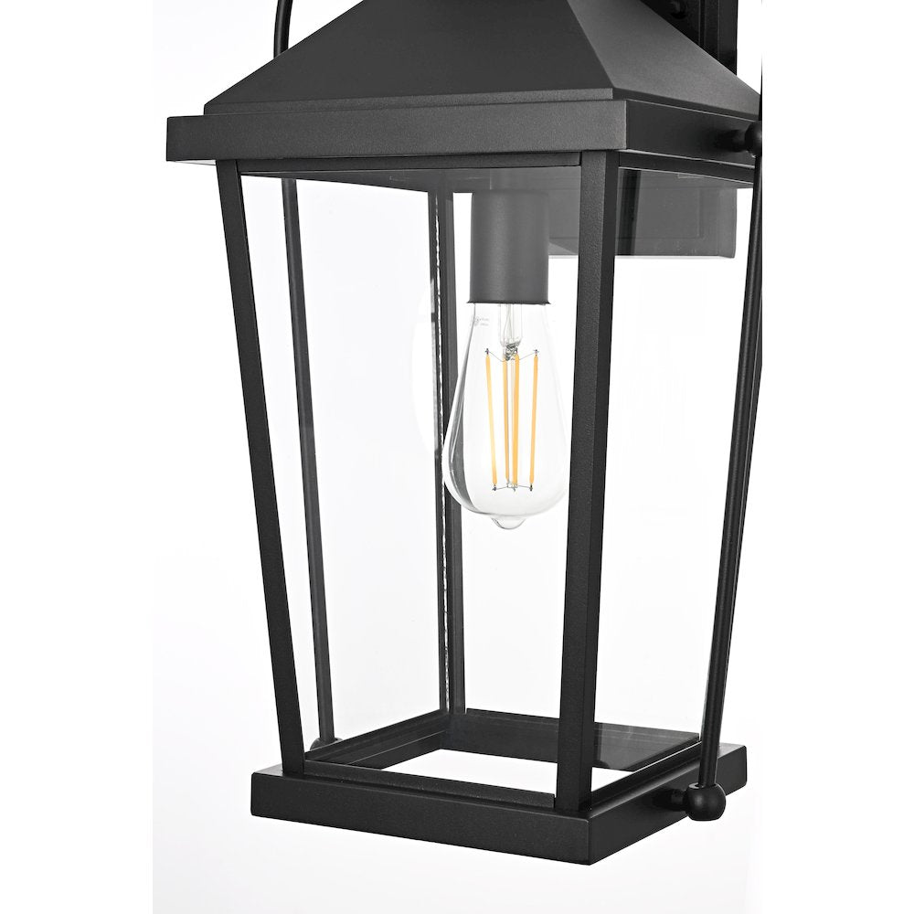 Luz 20 inch Outdoor Wall sconce in Black