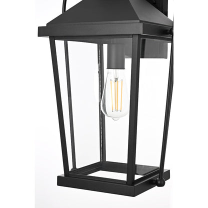 Luz 20 inch Outdoor Wall sconce in Black