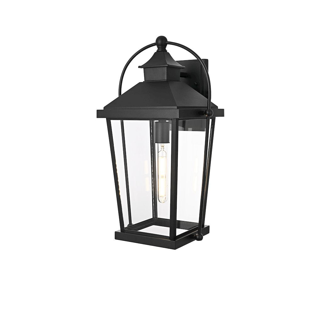 Luz 20 inch Outdoor Wall sconce in Black