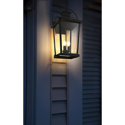 Luz 24 inch Outdoor Wall sconce in Black