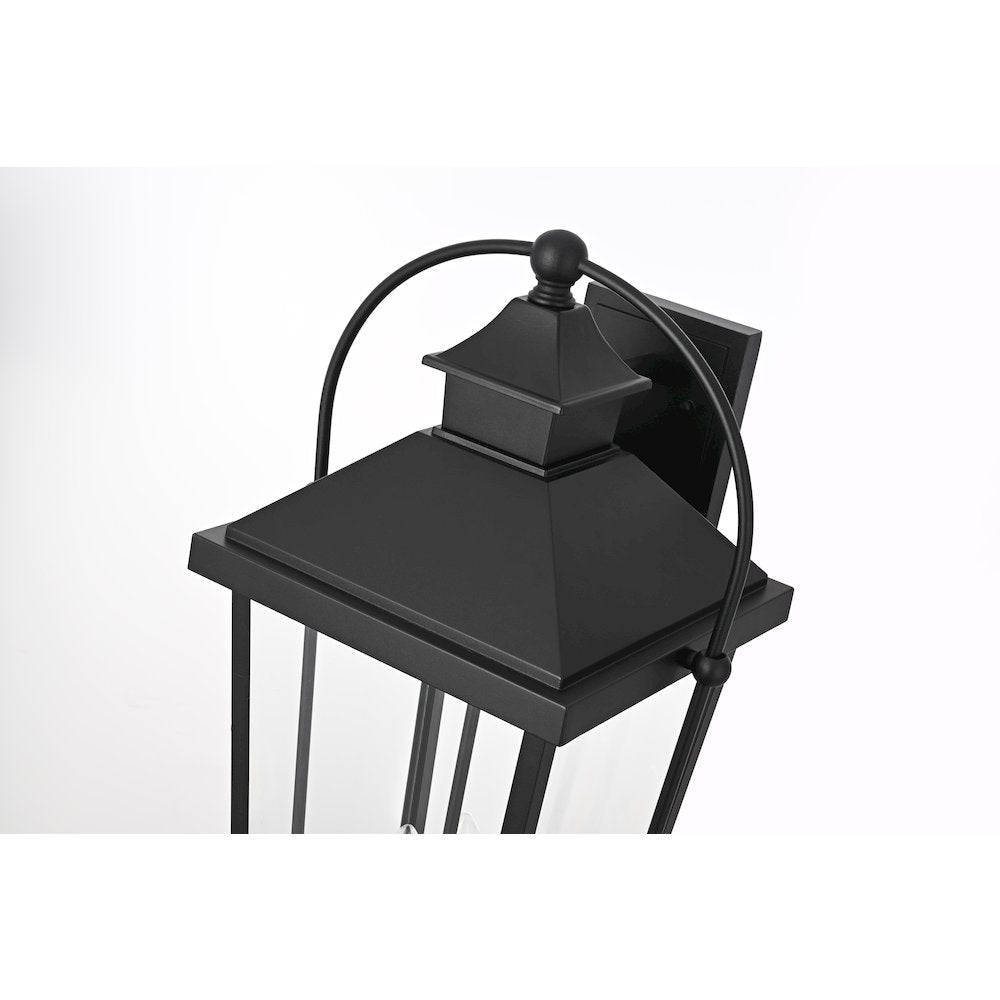Luz 24 inch Outdoor Wall sconce in Black