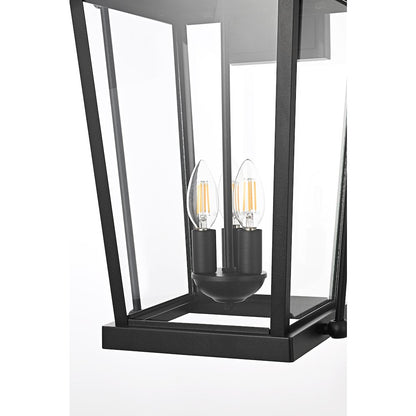Luz 24 inch Outdoor Wall sconce in Black
