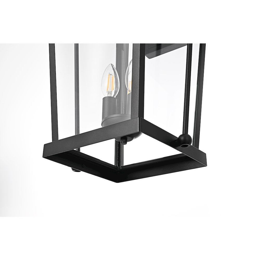 Luz 24 inch Outdoor Wall sconce in Black