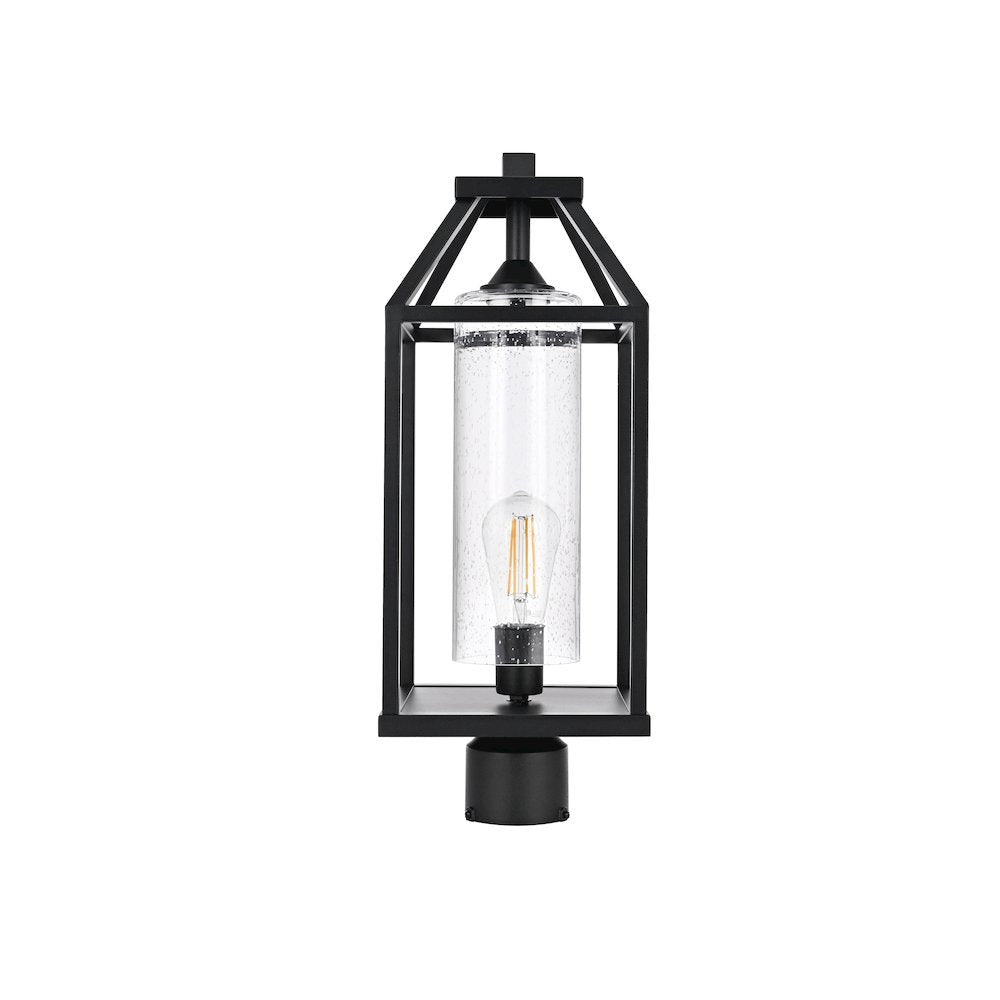 Zora 21 inch Outdoor Post light in Black