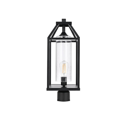 Zora 21 inch Outdoor Post light in Black