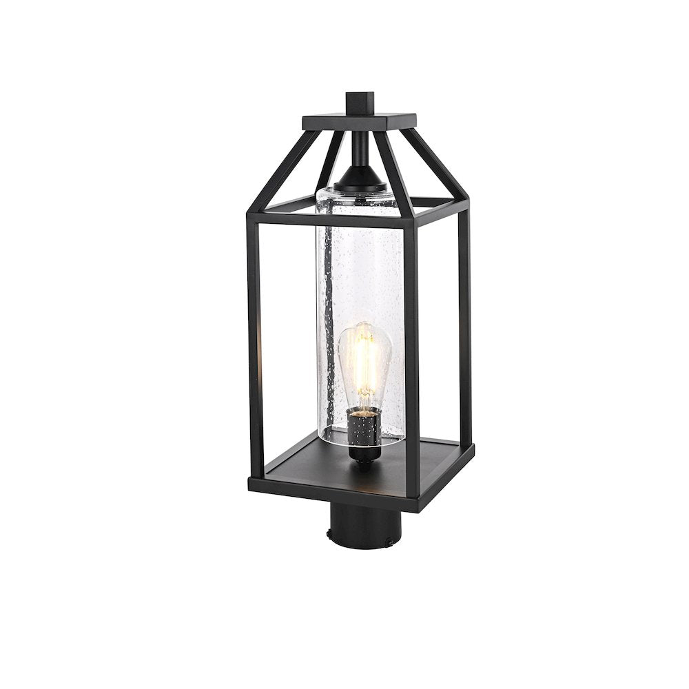 Zora 21 inch Outdoor Post light in Black