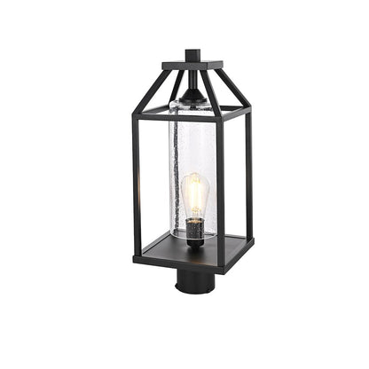 Zora 21 inch Outdoor Post light in Black
