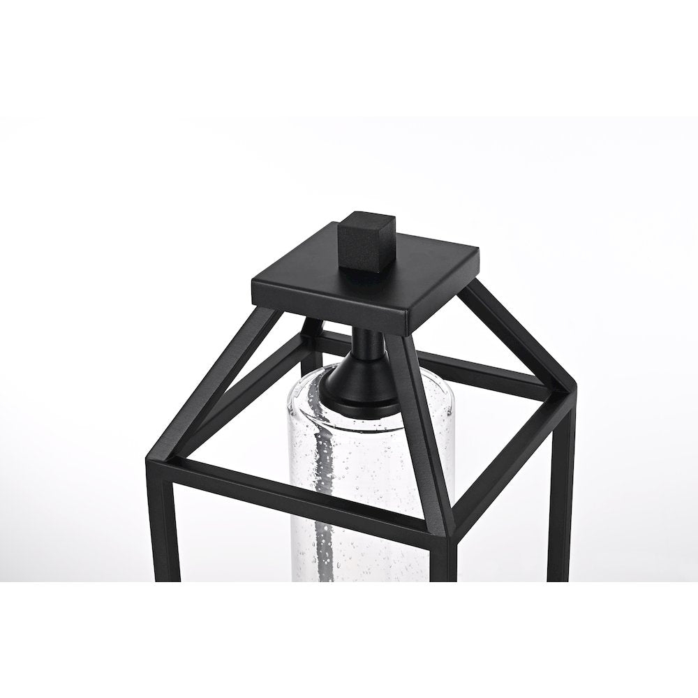 Zora 21 inch Outdoor Post light in Black