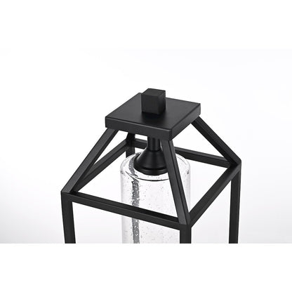Zora 21 inch Outdoor Post light in Black