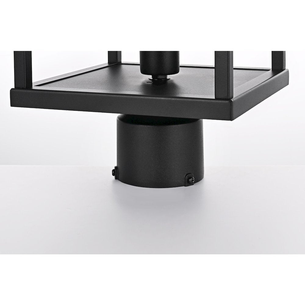 Zora 21 inch Outdoor Post light in Black