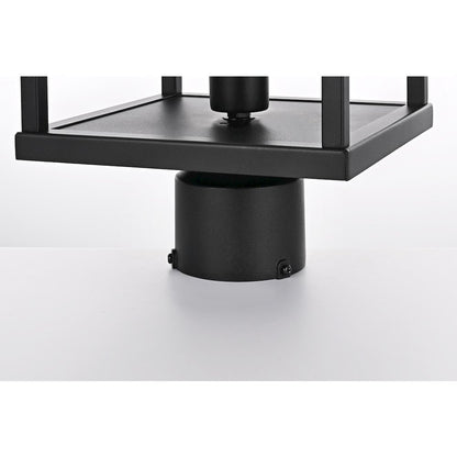Zora 21 inch Outdoor Post light in Black