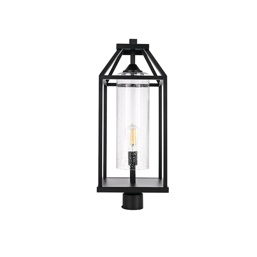 Zora 26 inch Outdoor Post light in Black