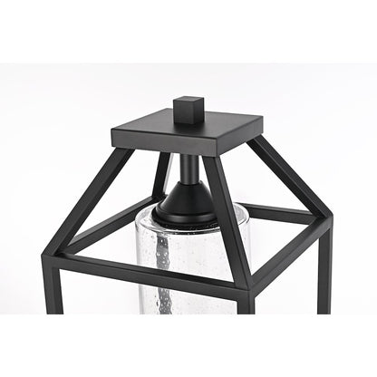 Zora 26 inch Outdoor Post light in Black