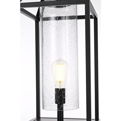 Zora 26 inch Outdoor Post light in Black