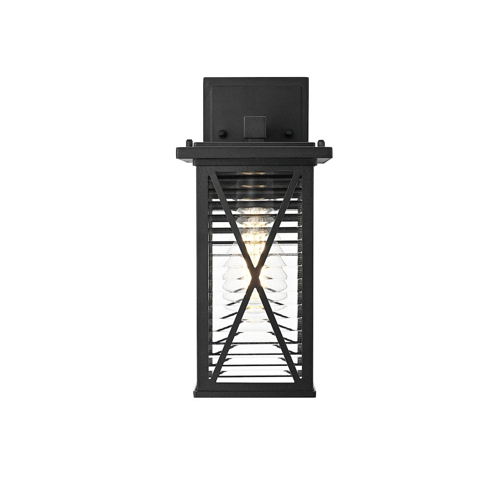 Jada 12 inch Outdoor Wall sconce in Black