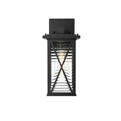 Jada 12 inch Outdoor Wall sconce in Black
