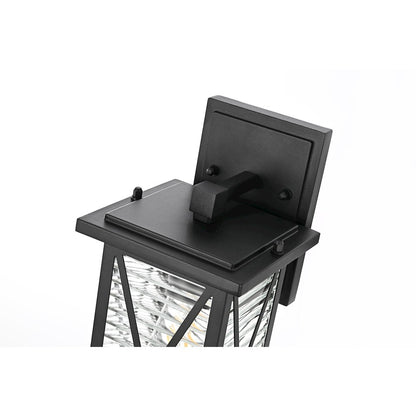 Jada 12 inch Outdoor Wall sconce in Black