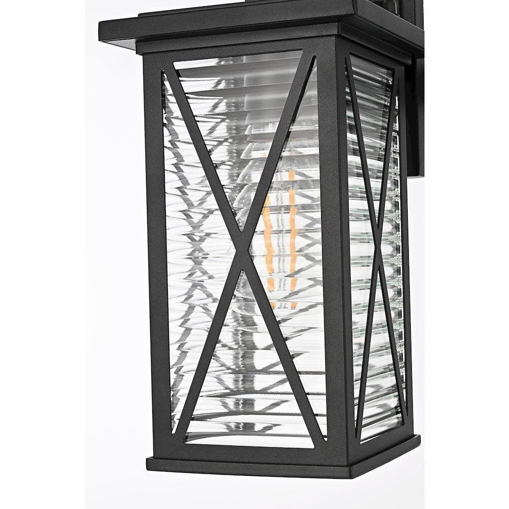 Jada 12 inch Outdoor Wall sconce in Black