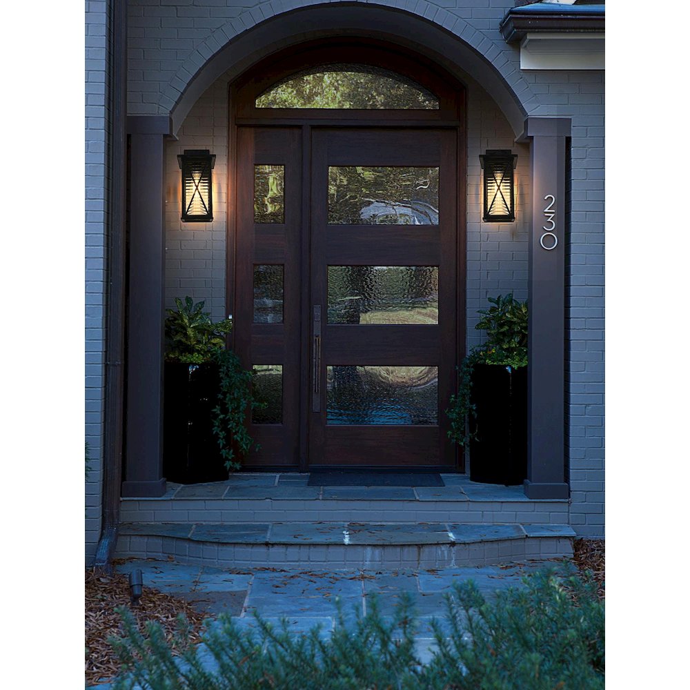 Jada 15 inch Outdoor Wall sconce in Black