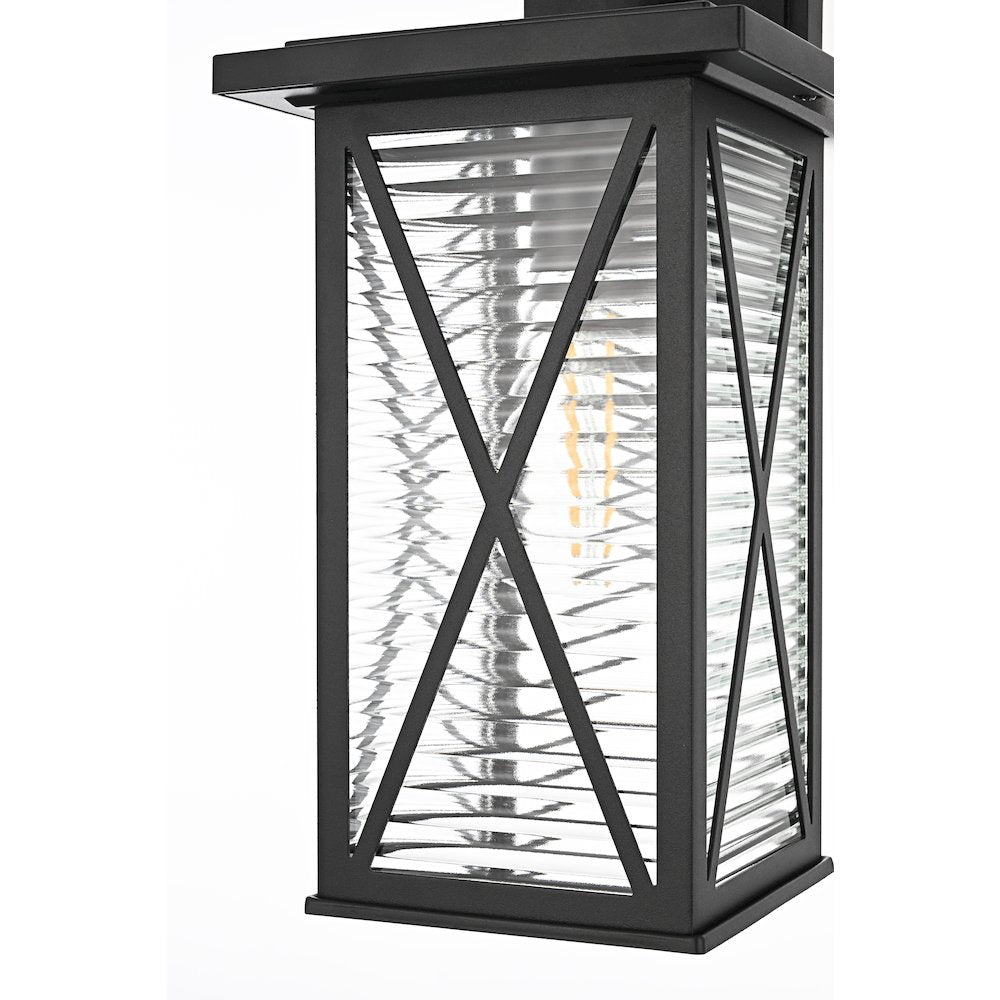 Jada 15 inch Outdoor Wall sconce in Black