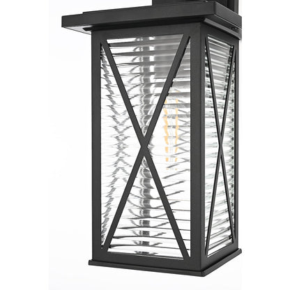 Jada 15 inch Outdoor Wall sconce in Black