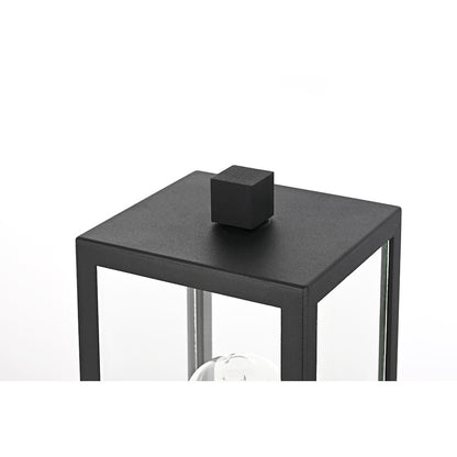 Veda 15 inch Outdoor Post light in Black