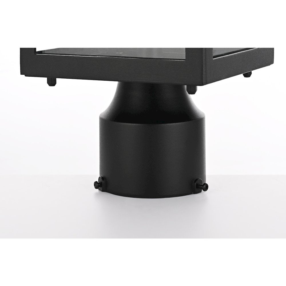 Veda 15 inch Outdoor Post light in Black