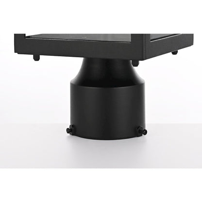 Veda 15 inch Outdoor Post light in Black