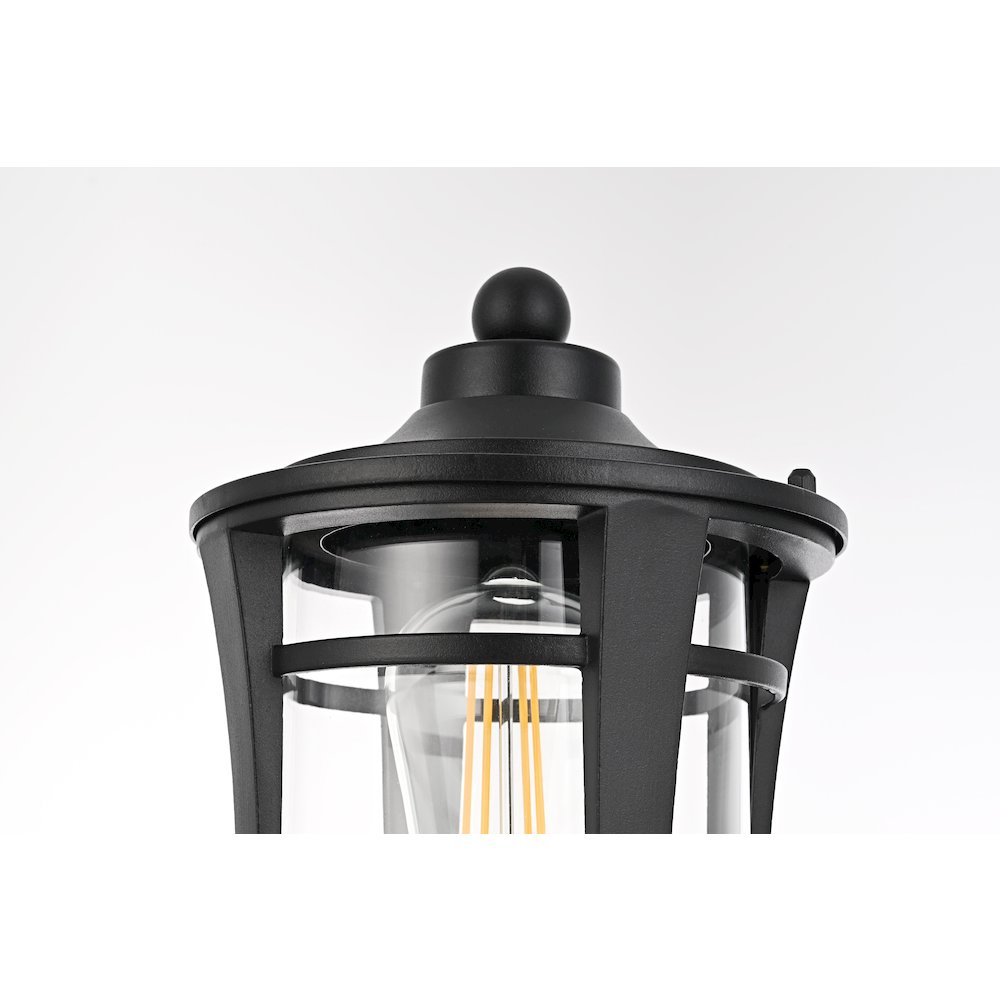 Artemis 13 inch Outdoor Post light in Black