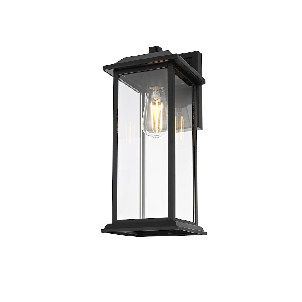Araceli 17 inch Outdoor Wall sconce in Black