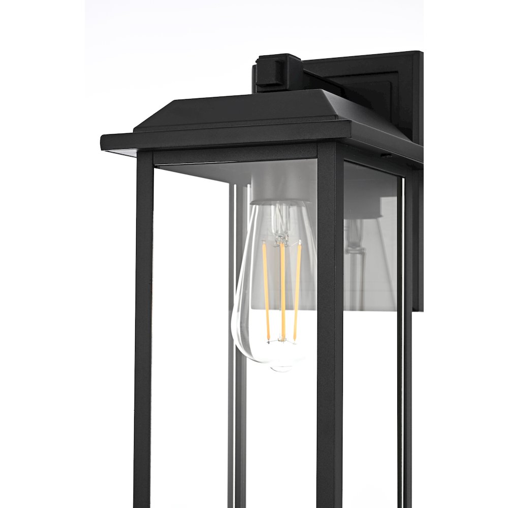Araceli 17 inch Outdoor Wall sconce in Black