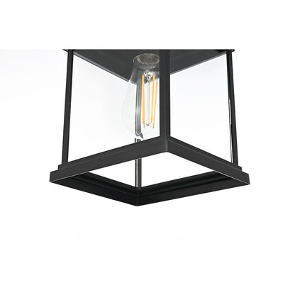 Saul 13 inch Outdoor Wall sconce in Black