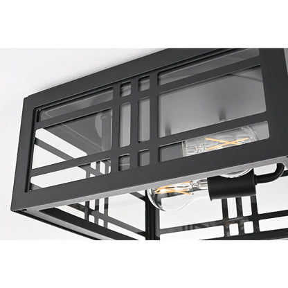Harley 11 inch Outdoor Flush Mount in Black