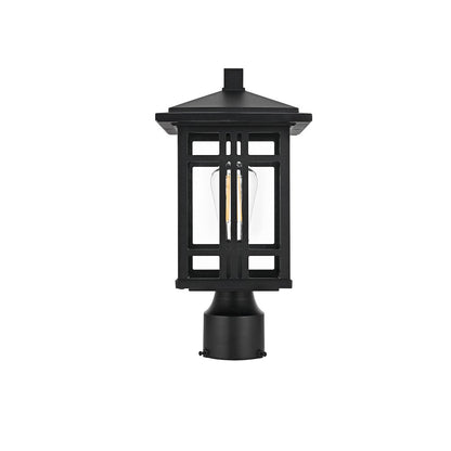 Harley 15 inch Outdoor Post light in Black