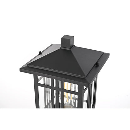 Harley 15 inch Outdoor Post light in Black