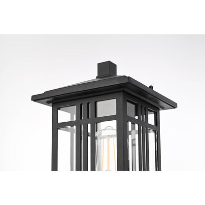 Harley 15 inch Outdoor Post light in Black