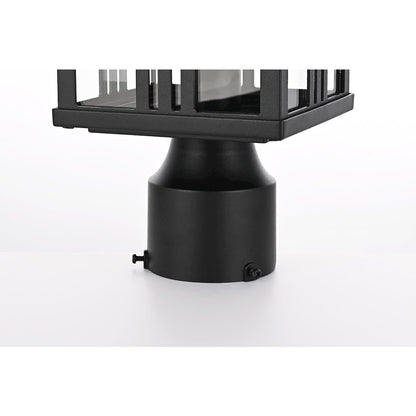 Harley 15 inch Outdoor Post light in Black