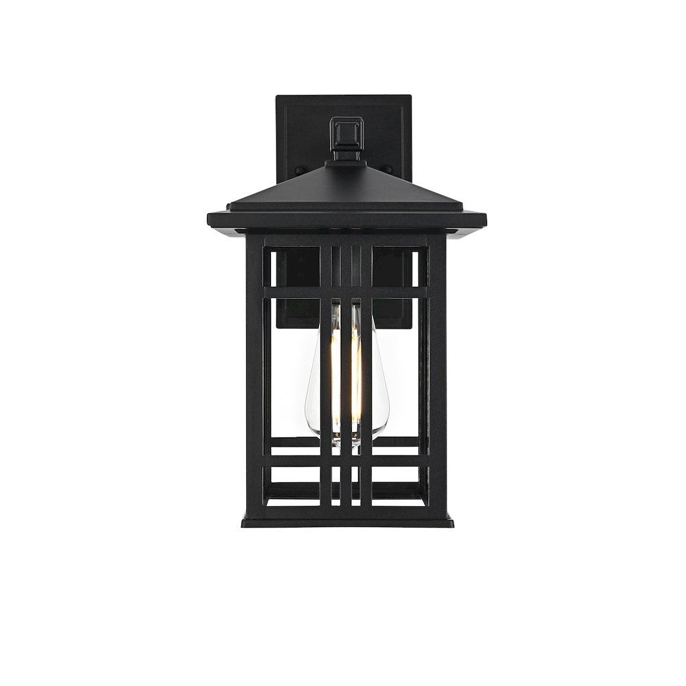 Harley 13 inch Outdoor Wall sconce in Black