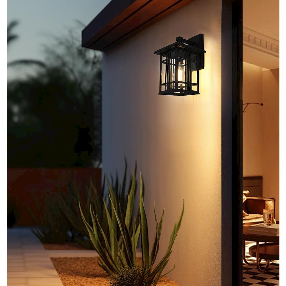 Harley 13 inch Outdoor Wall sconce in Black