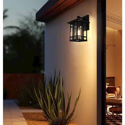 Harley 13 inch Outdoor Wall sconce in Black