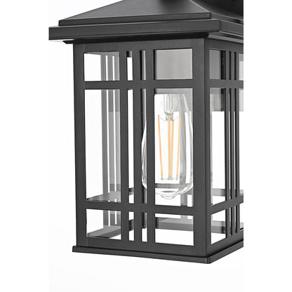 Harley 13 inch Outdoor Wall sconce in Black
